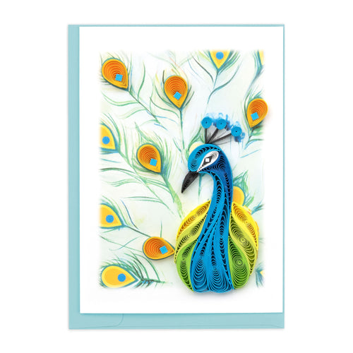 Peacock Quilling Card