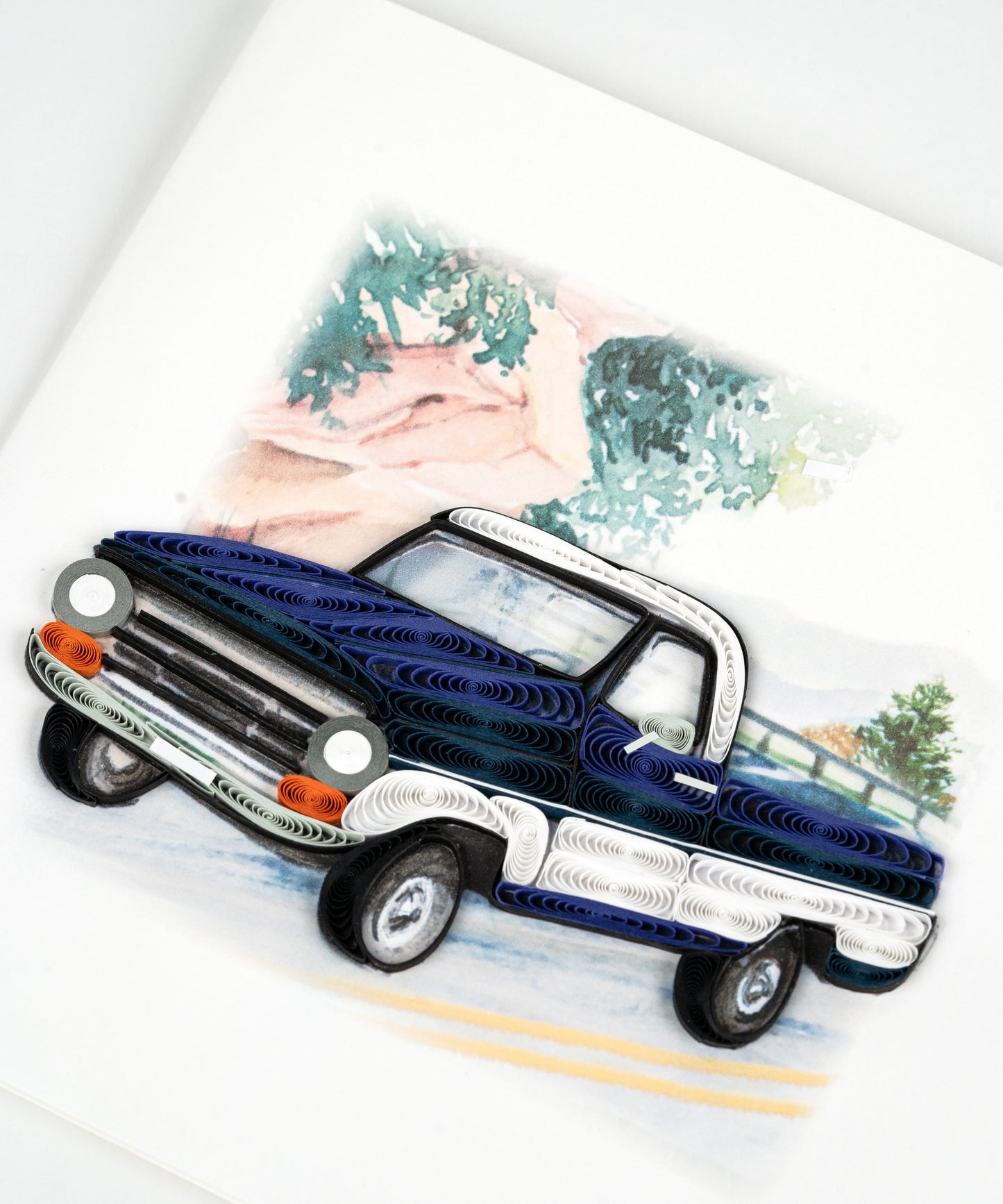Pickup Truck Quilling Card