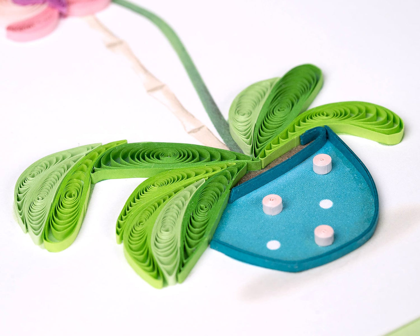 Potted Orchid Quilling Card