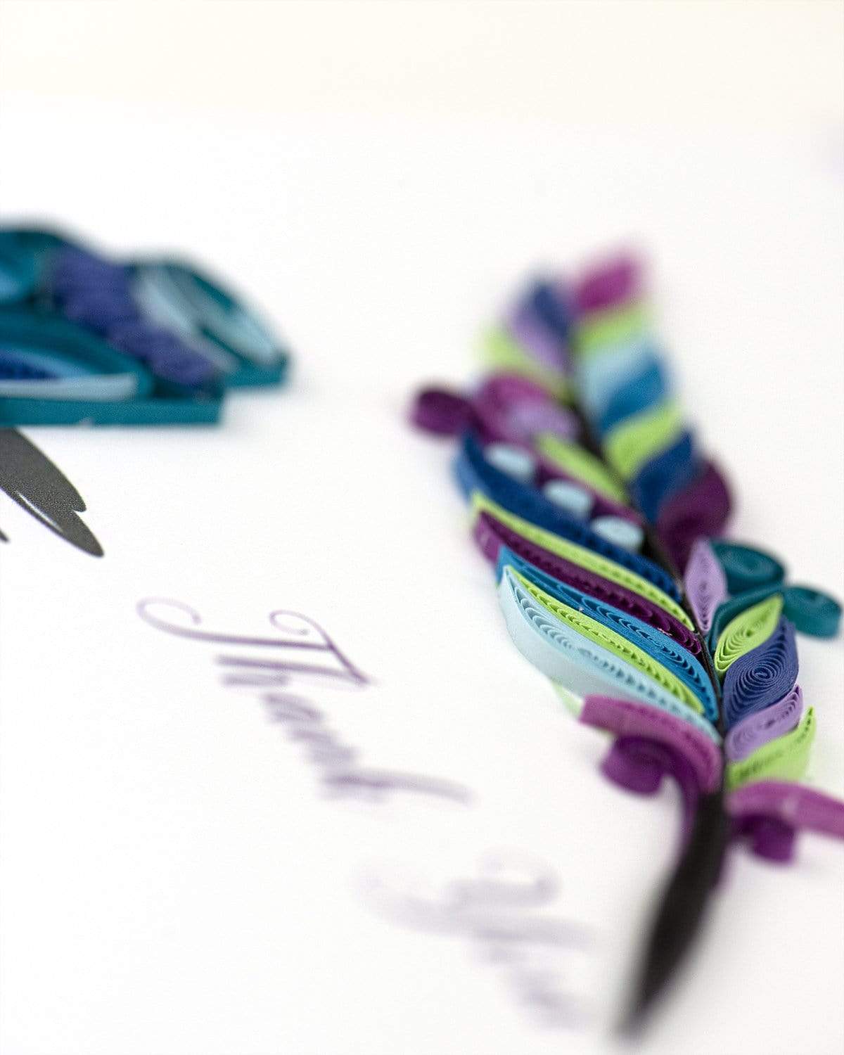Quill & Ink Thank You Quilling Card