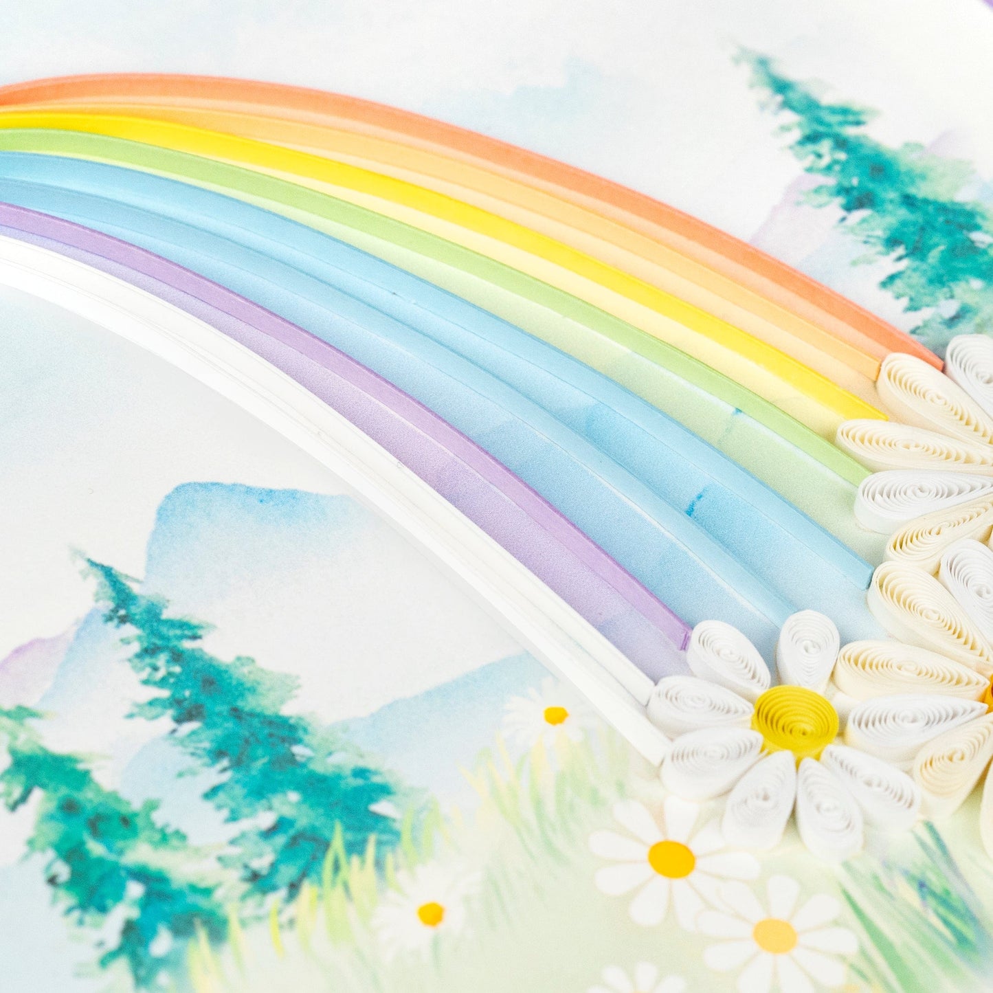 Rainbow Quilling Card