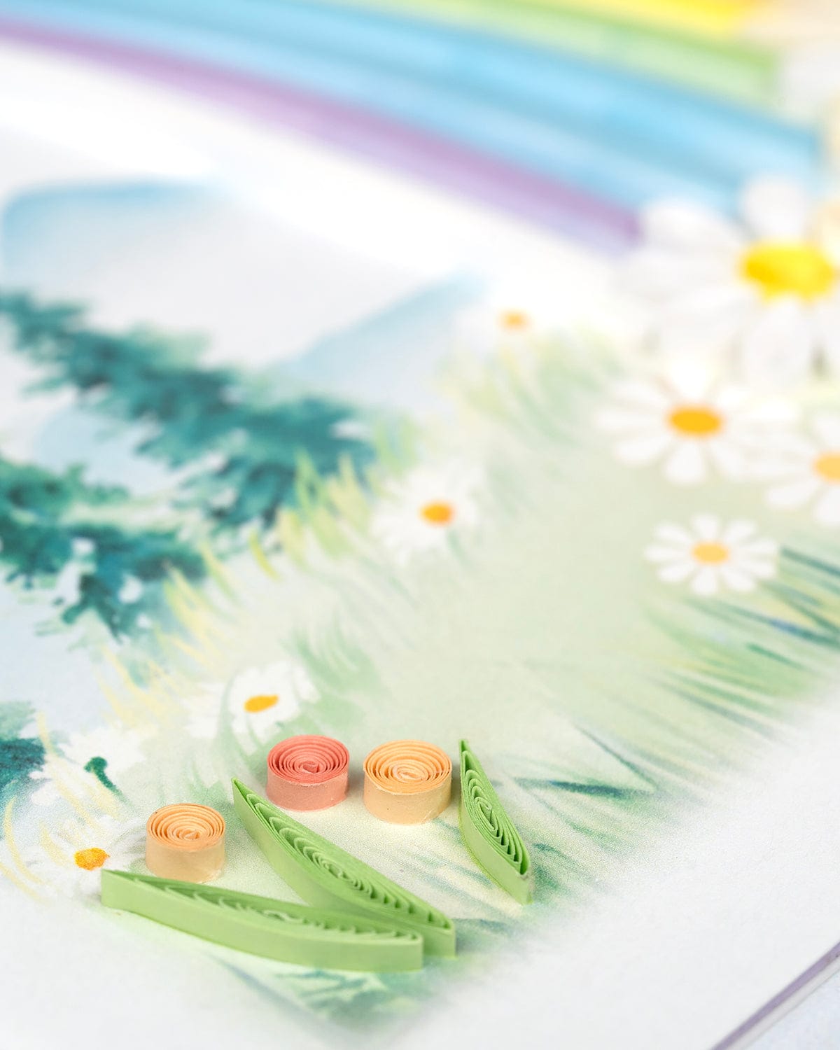 Rainbow Quilling Card