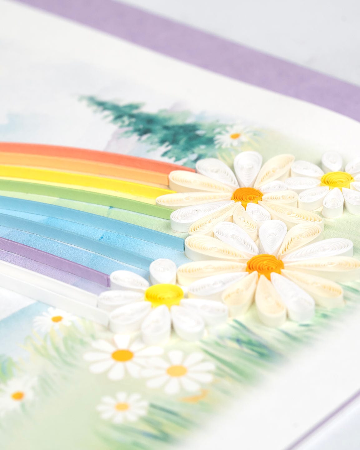 Rainbow Quilling Card