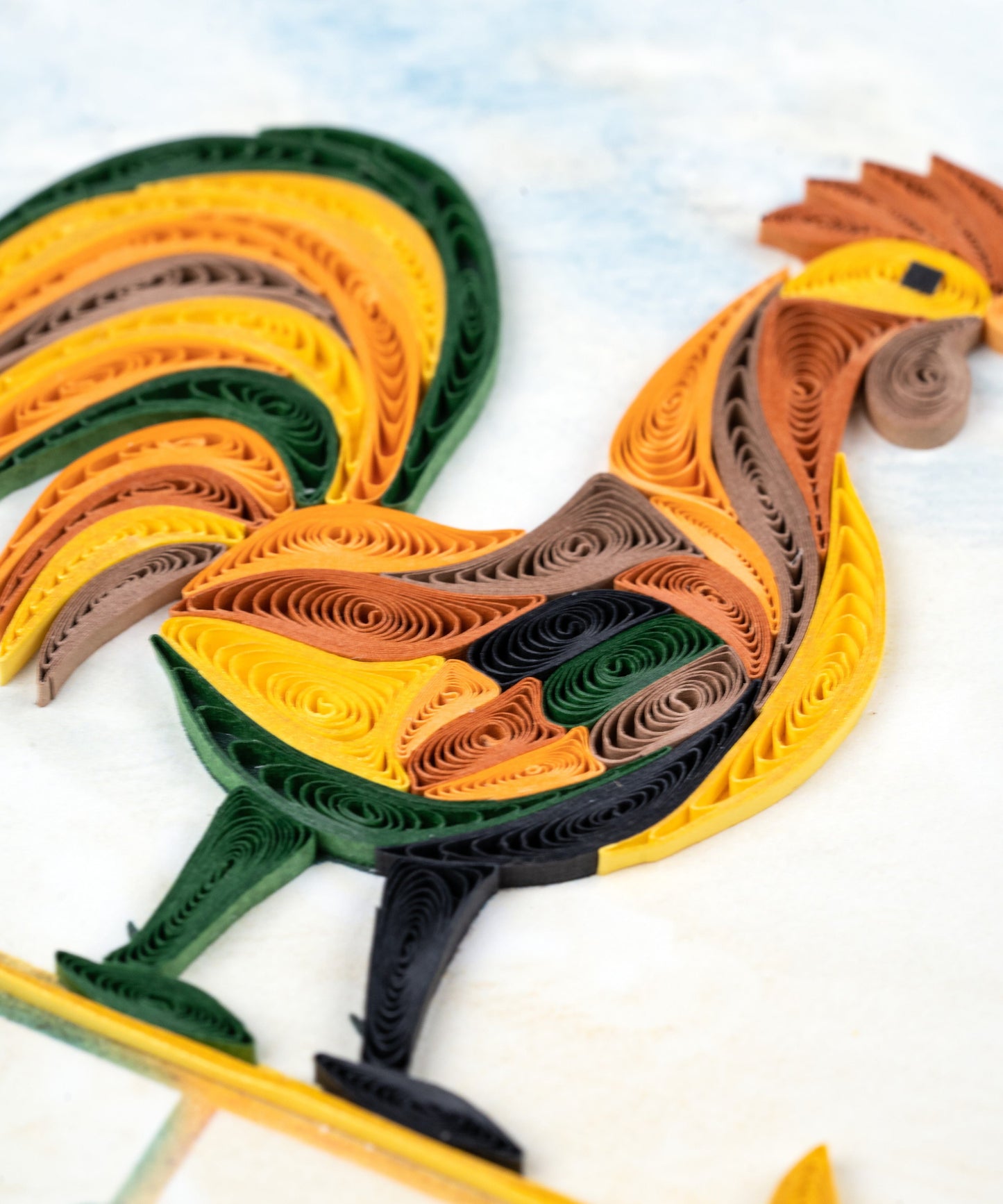 Rooster Weathervane Quilling Card