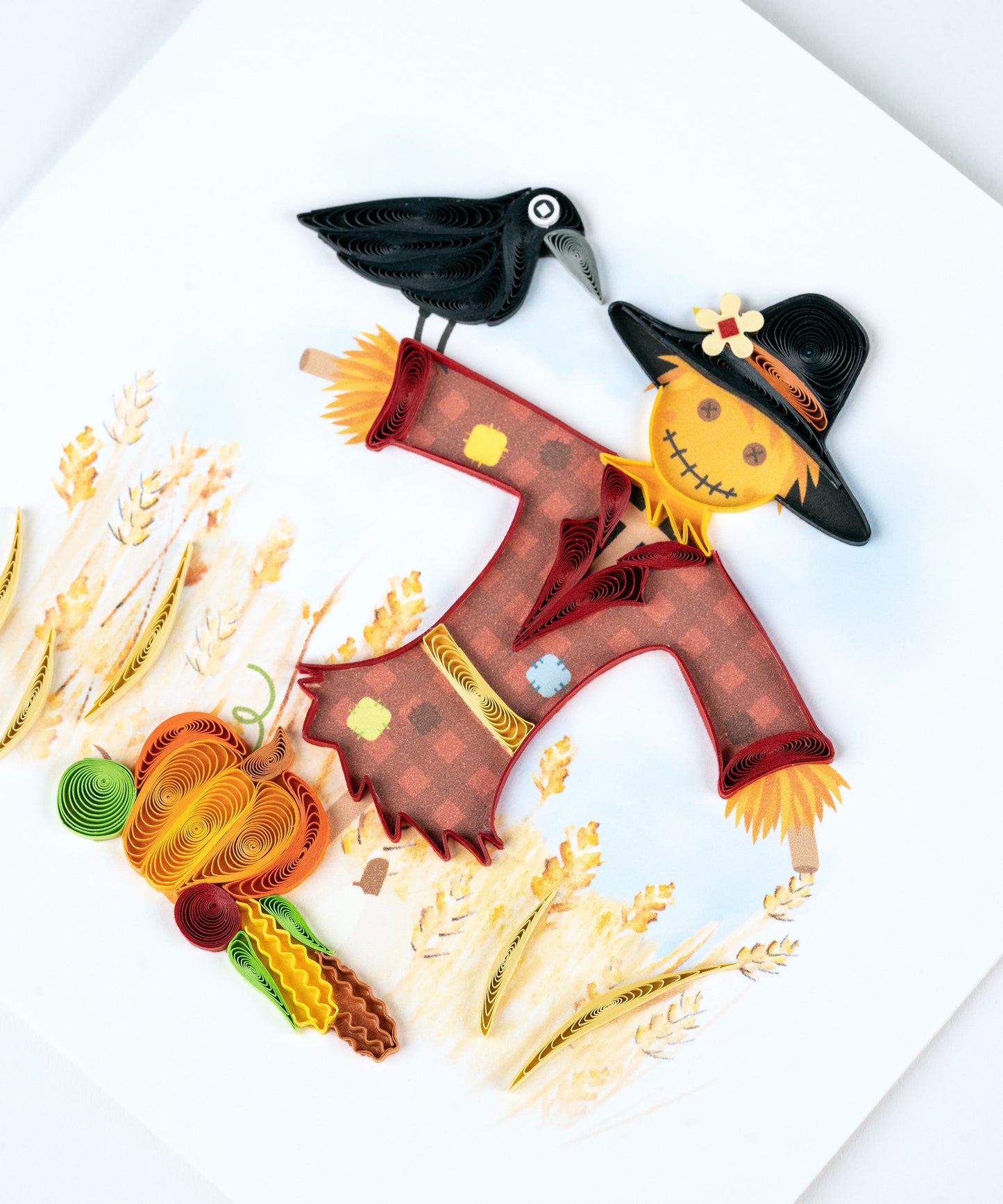 Scarecrow Quilling Card