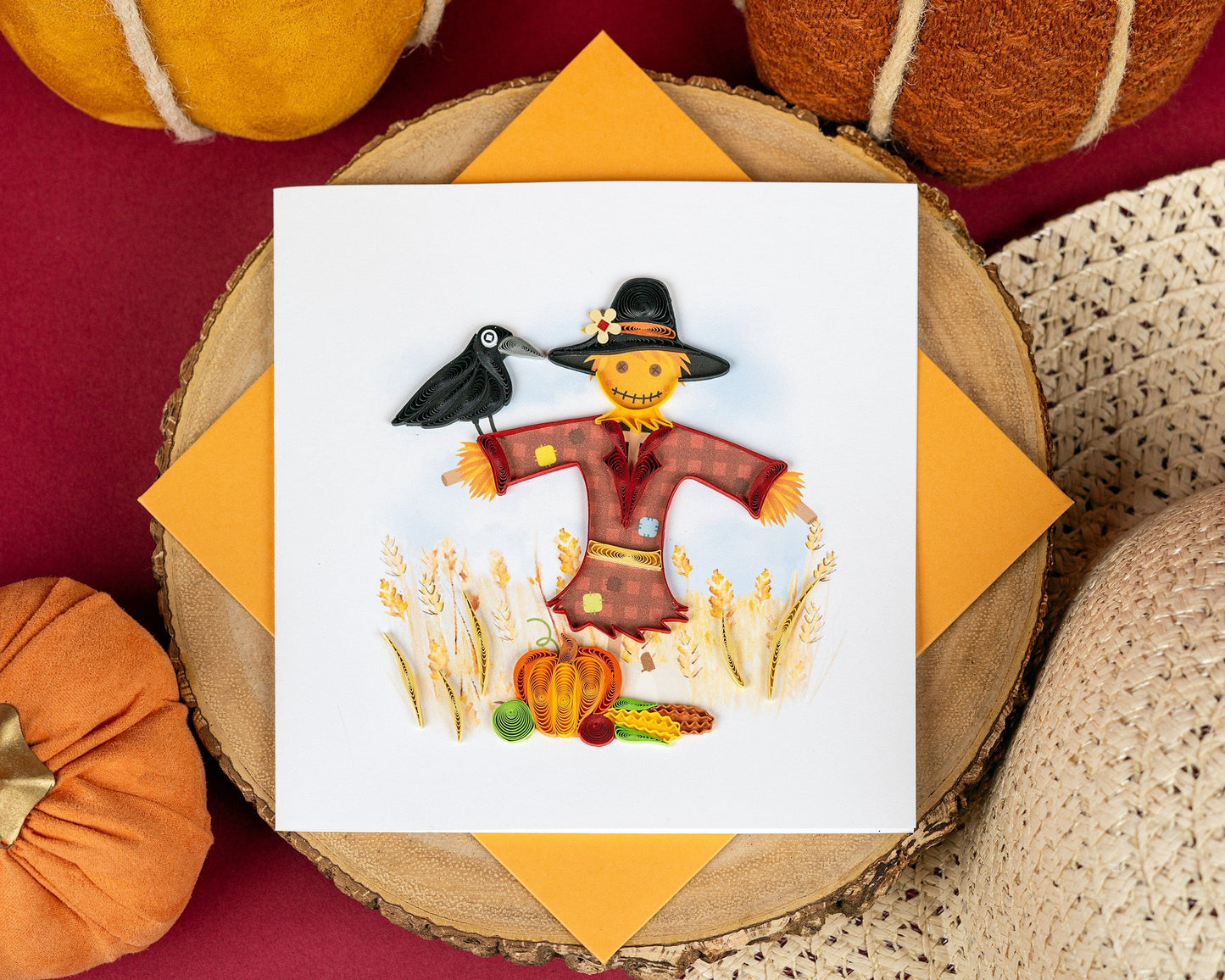 Scarecrow Quilling Card