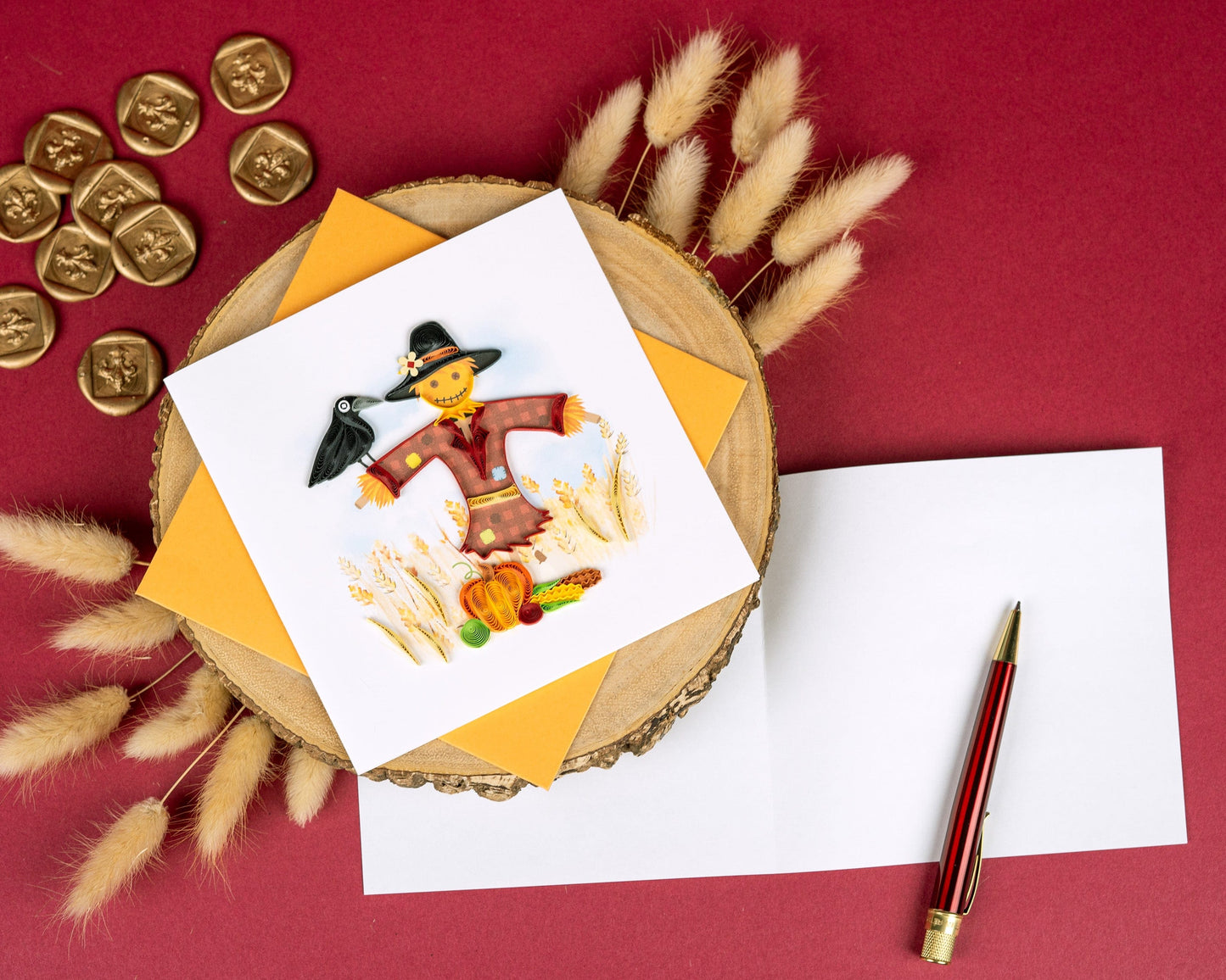 Scarecrow Quilling Card