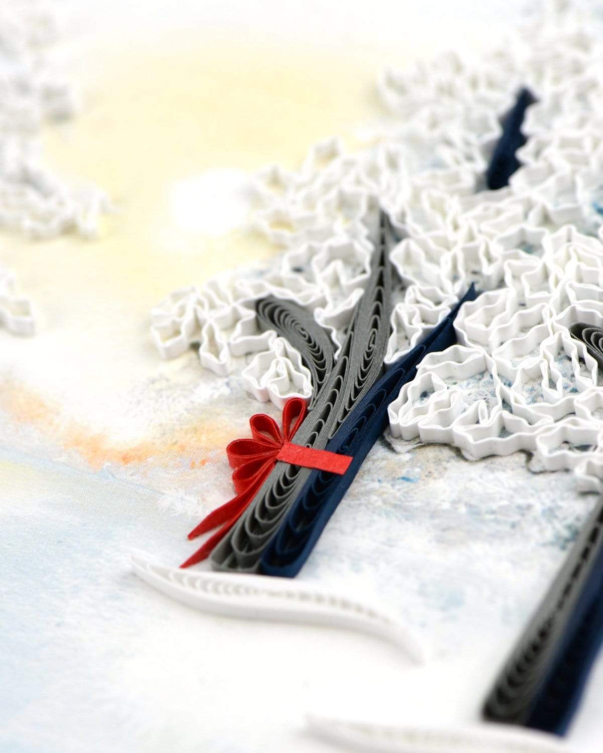 Snow Covered Trees Quilling Card