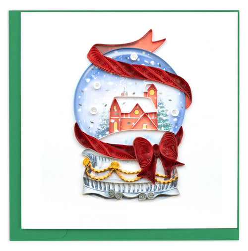 Snow Globe Christmas Quilling Card
