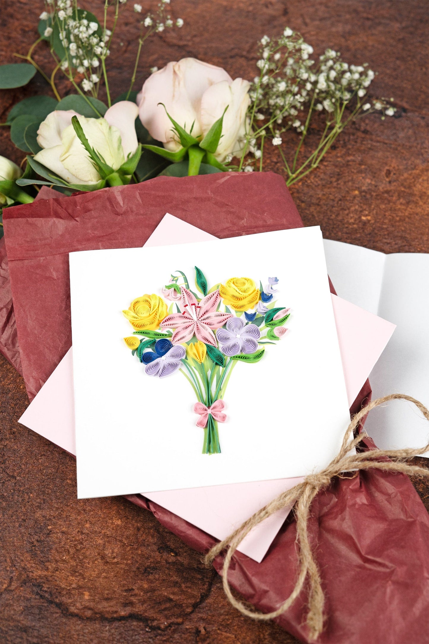 Spring Bouquet Quilling Card