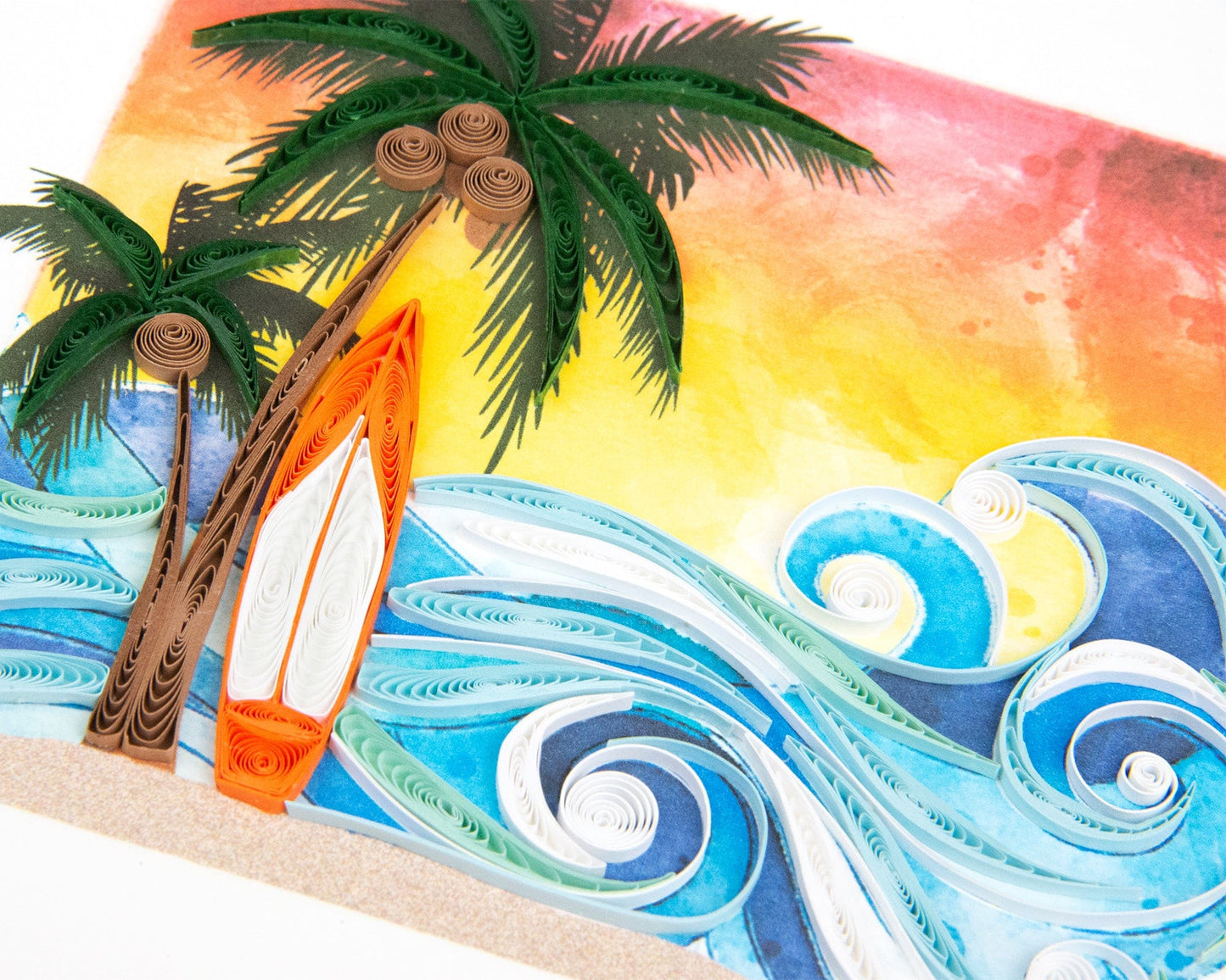 Surfing Paradise Quilling Card