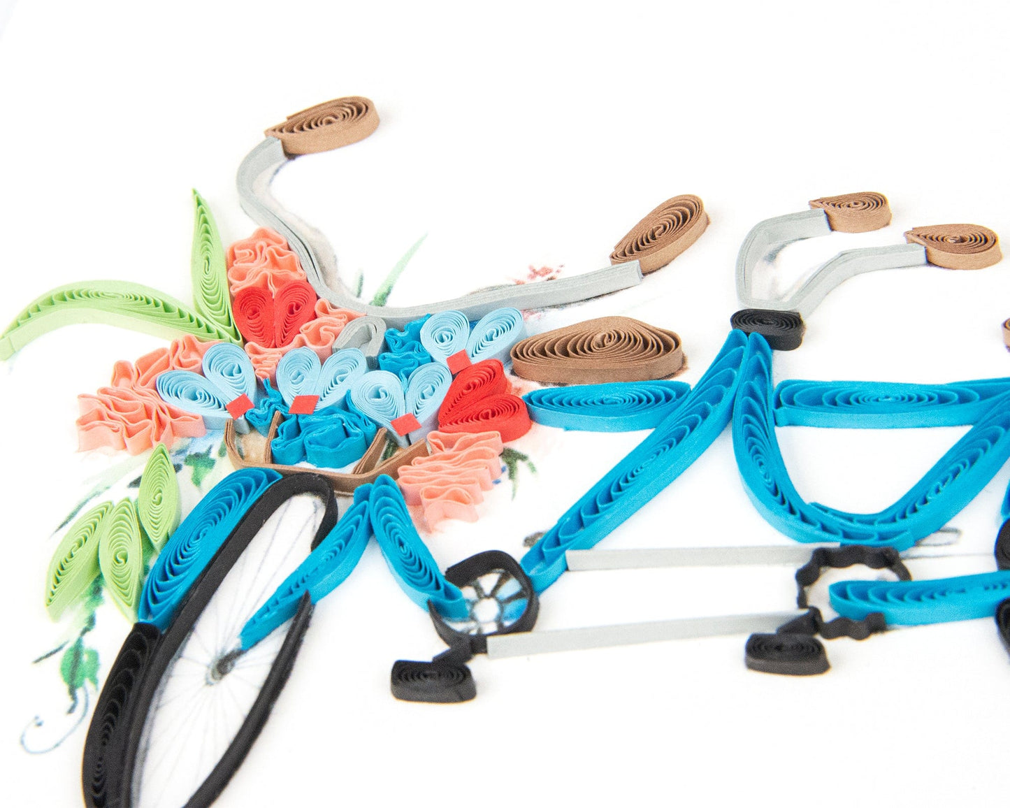 Quilled Tandem Bicycle Anniversary Card 6642567512143