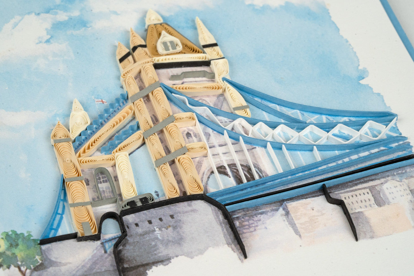 Tower Bridge Quilling Card