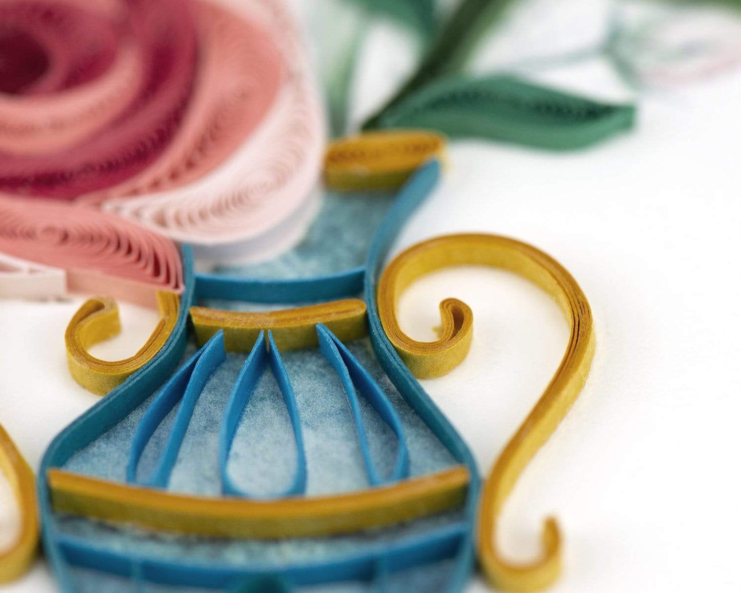 Victorian Rose Bouquet Quilling Card