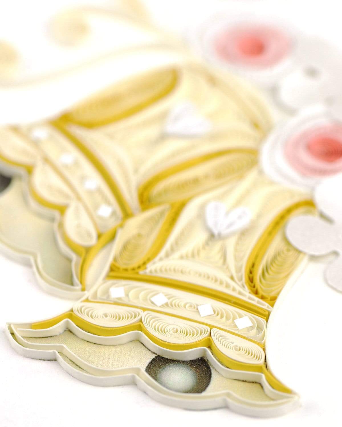 Quilled Wedding Bells Greeting Card 4785733337167