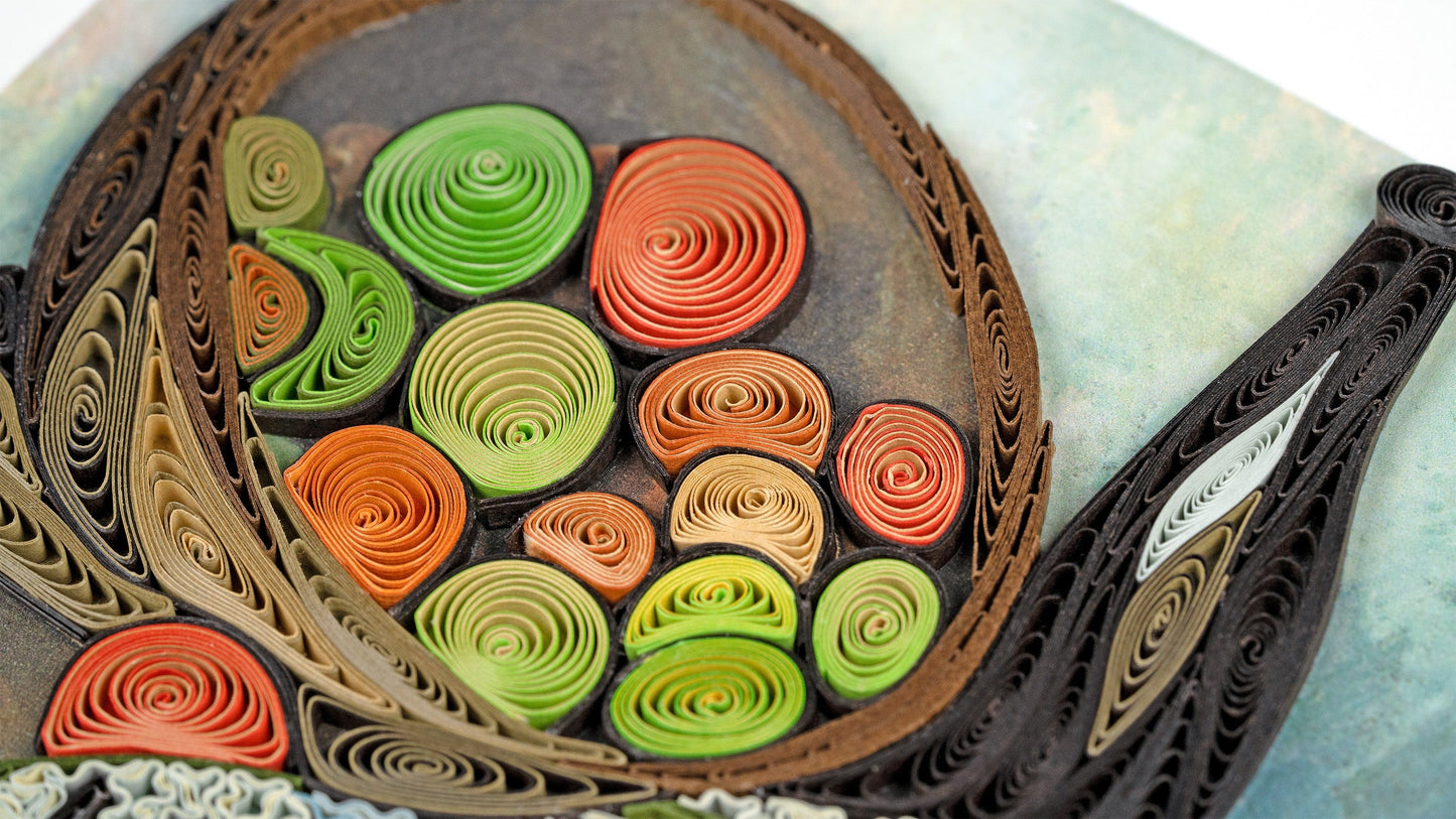 Quilled Artist Series - The Basket of Apples, Cezanne