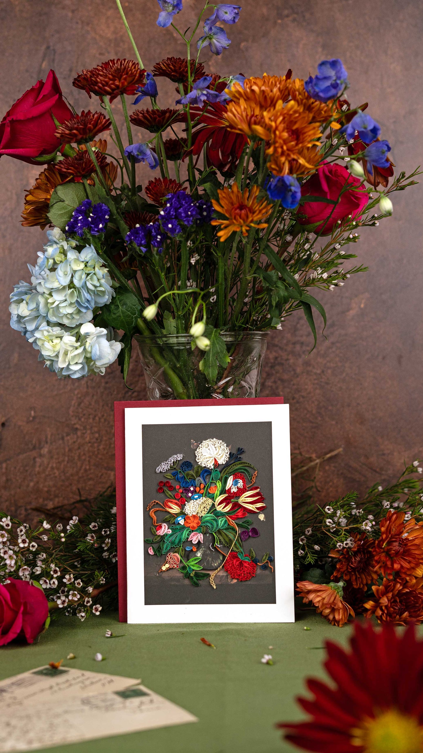 Quilled Artist Series – Vase of Flowers, de Heem