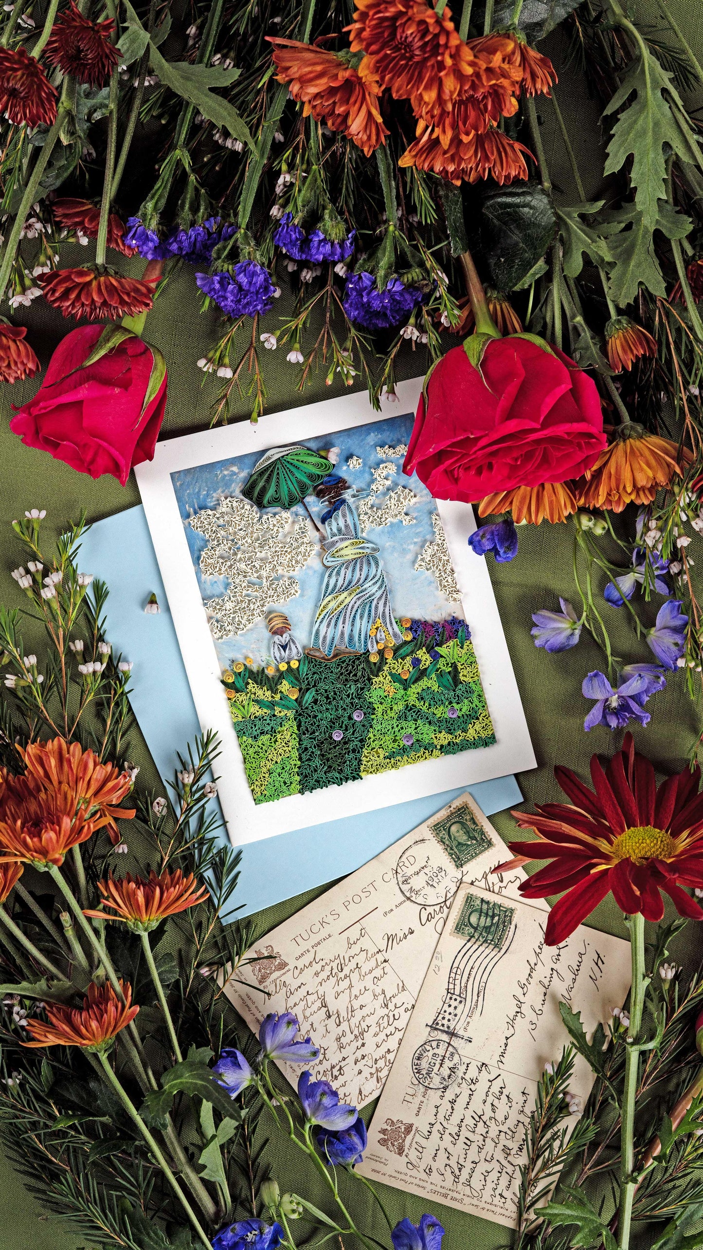 Quilled Artist Series – Woman with a Parasol, Monet
