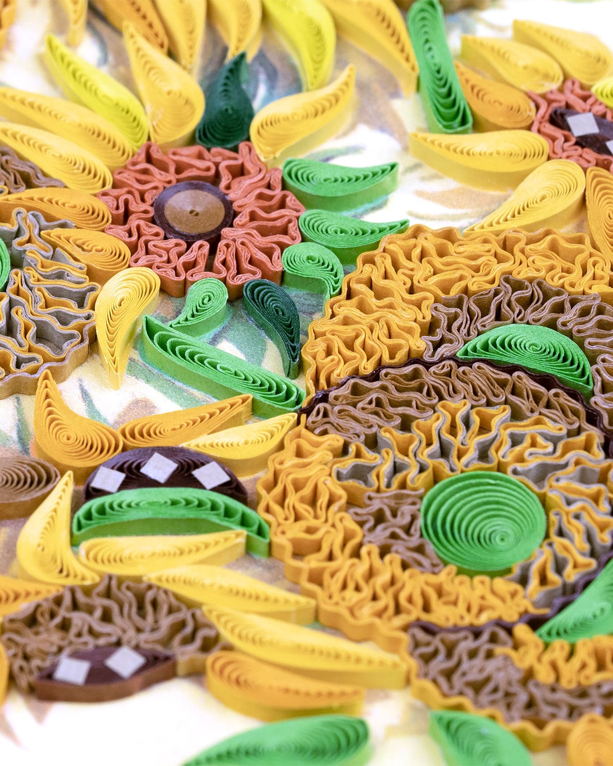 Quilled Artist Series - Sunflowers, Van Gogh Greeting Card