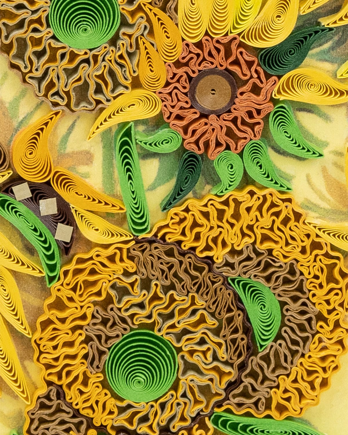 Quilled Artist Series - Sunflowers, Van Gogh Greeting Card