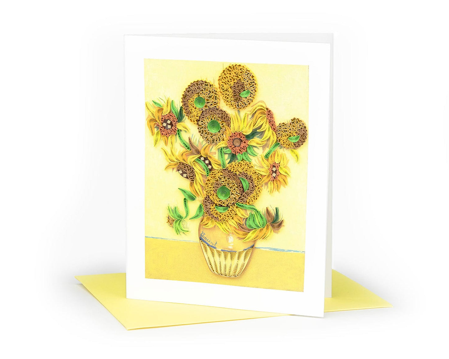 Quilled Artist Series - Sunflowers, Van Gogh Greeting Card
