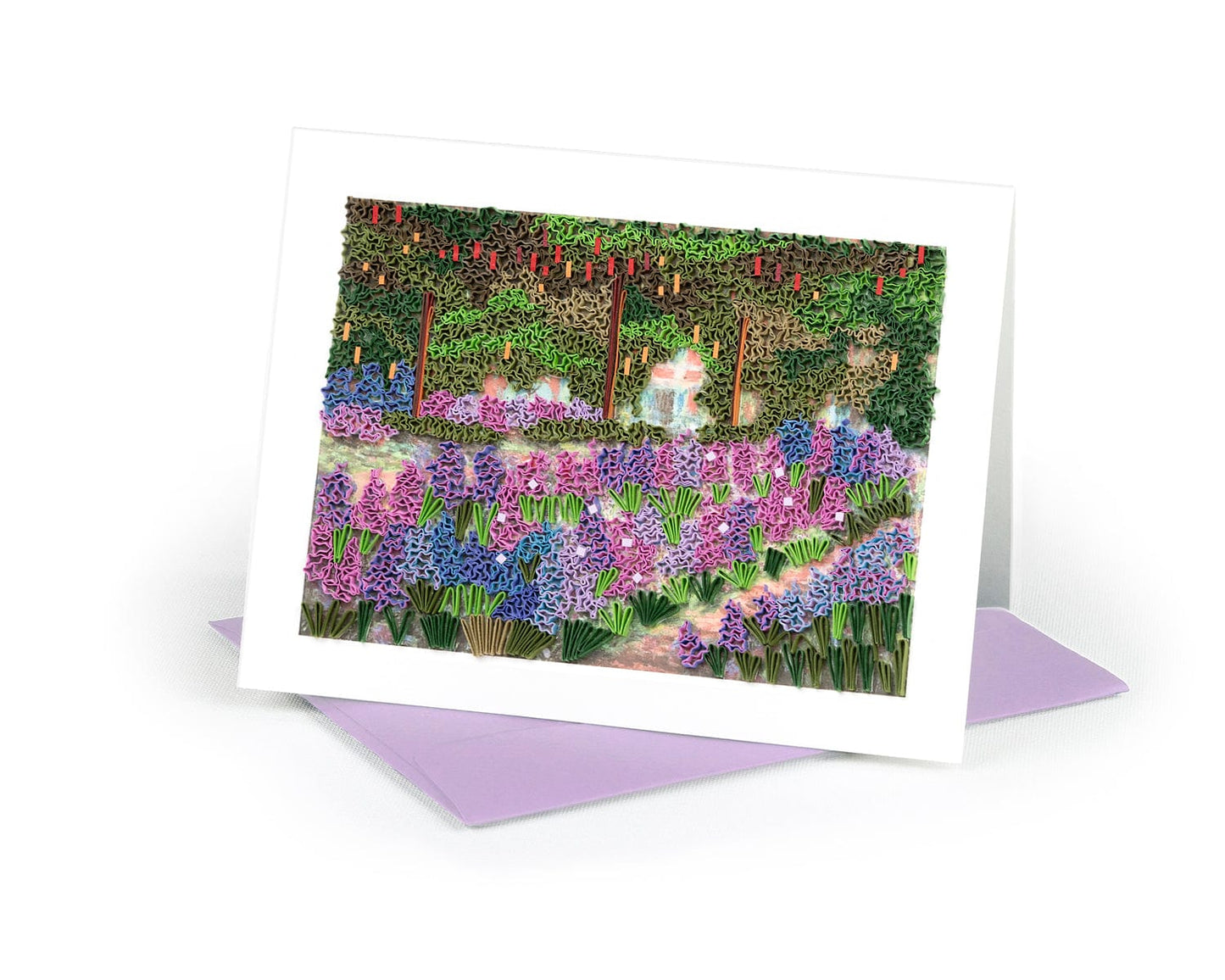 Quilled Artist Series - The Artist's Garden at Giverny, Monet Greeting Card