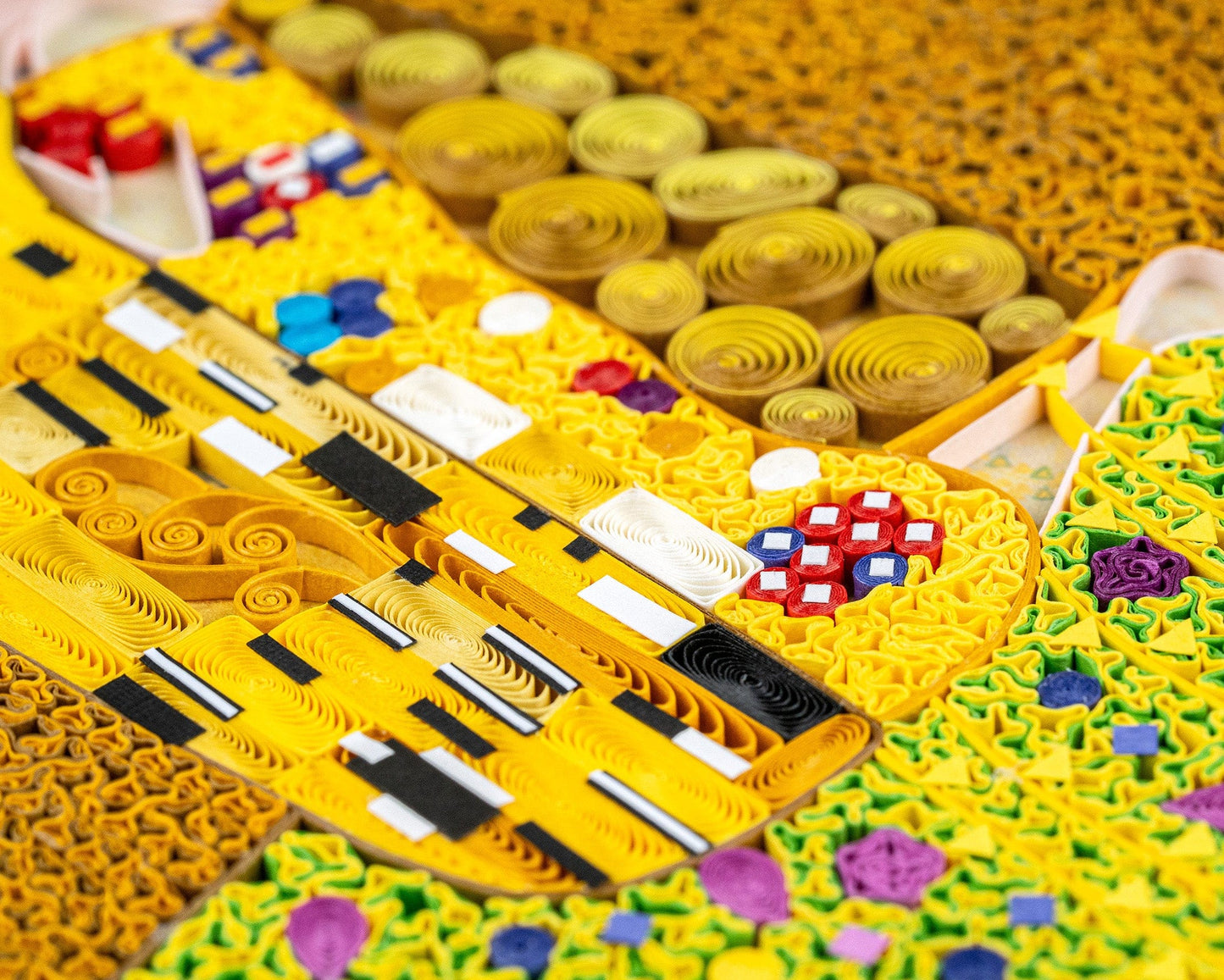 Quilled Artist Series - The Kiss, Klimt Greeting Card