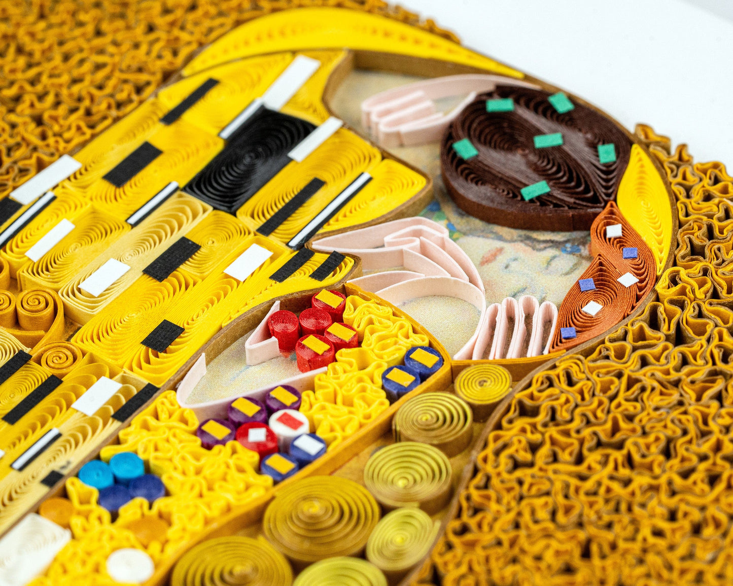 Quilled Artist Series - The Kiss, Klimt Greeting Card