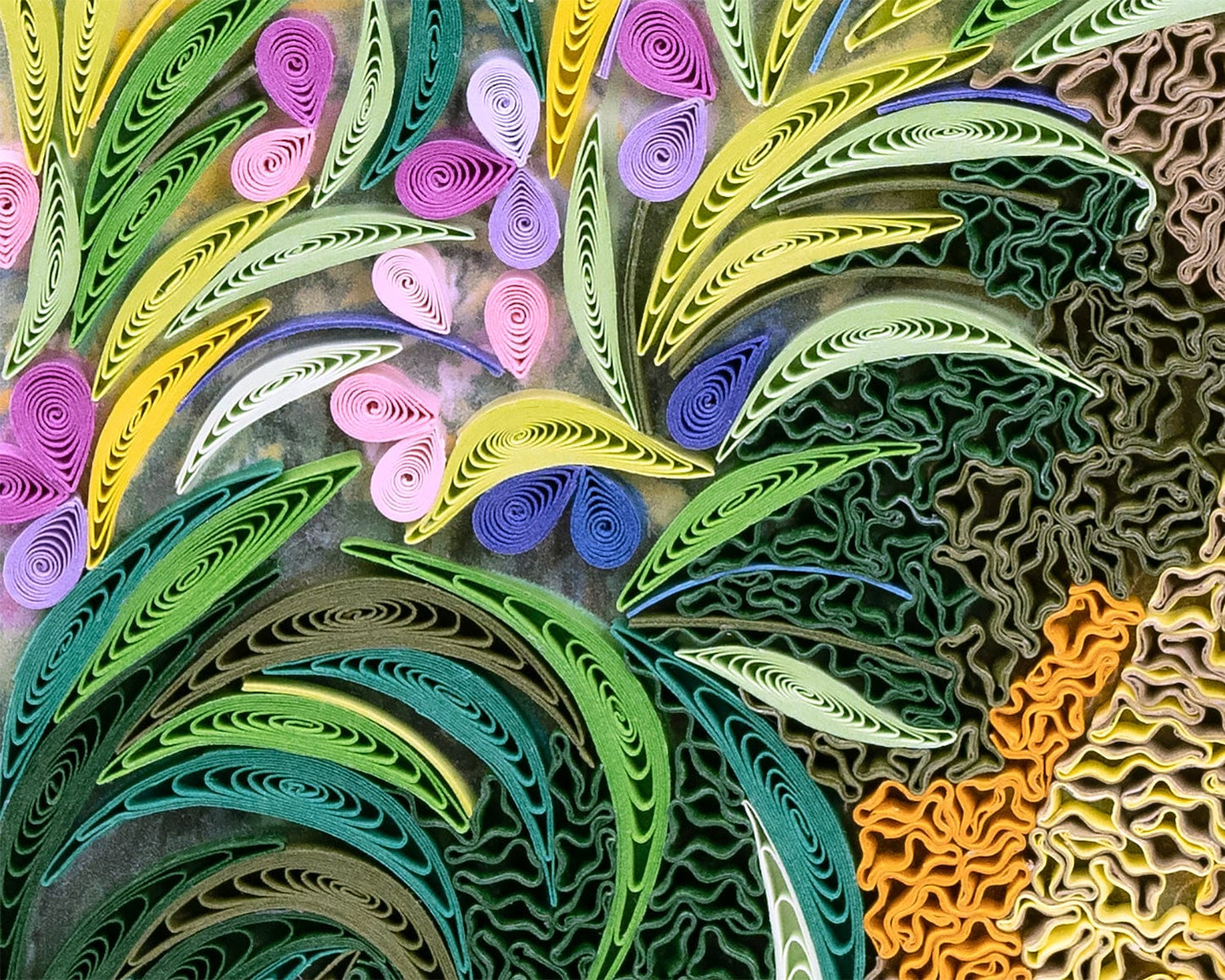 Quilled Artist Series - The Path through the Irises, Monet Greeting Card