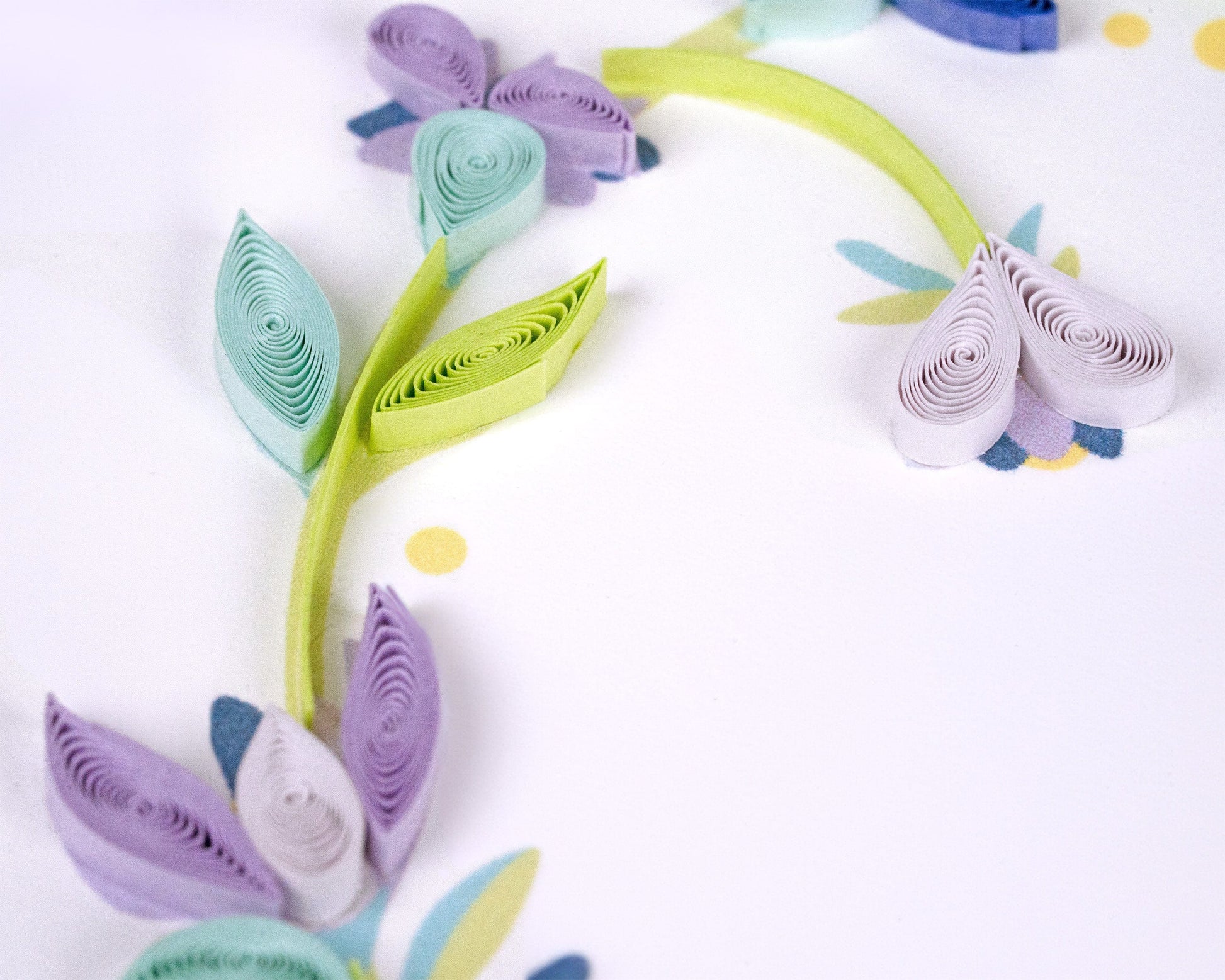 Quilled 25th Wedding Anniversary Card 7143253803087