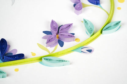 25th Wedding Anniversary Quilling Card