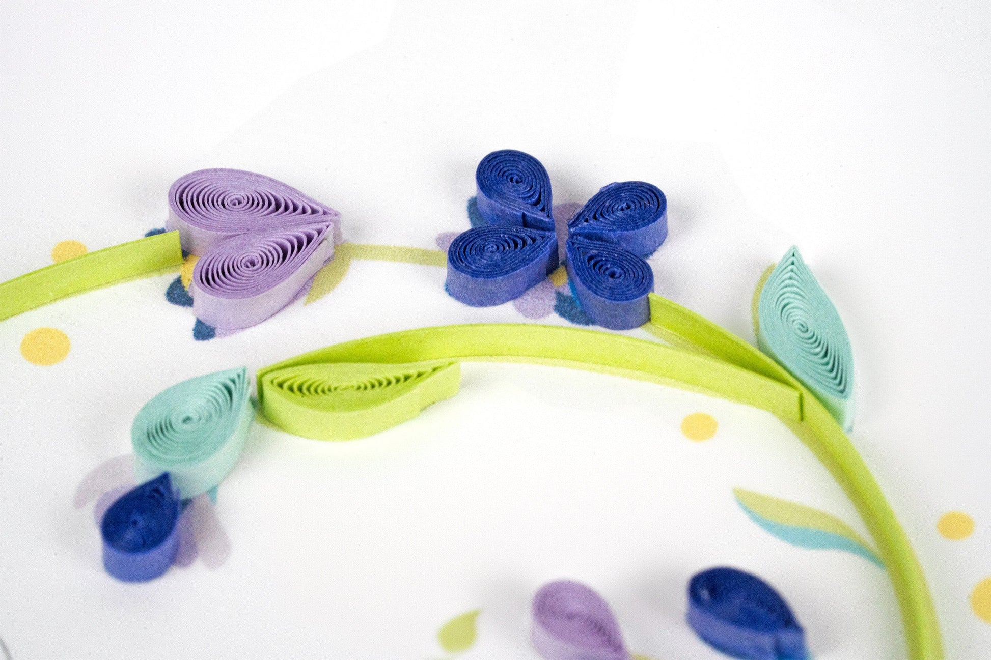 Quilled 25th Wedding Anniversary Card 7143253803087