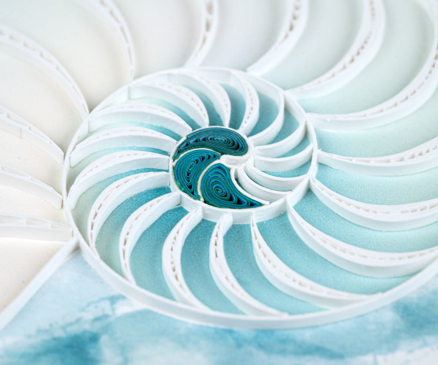 Abstract Nautilus Quilling Card