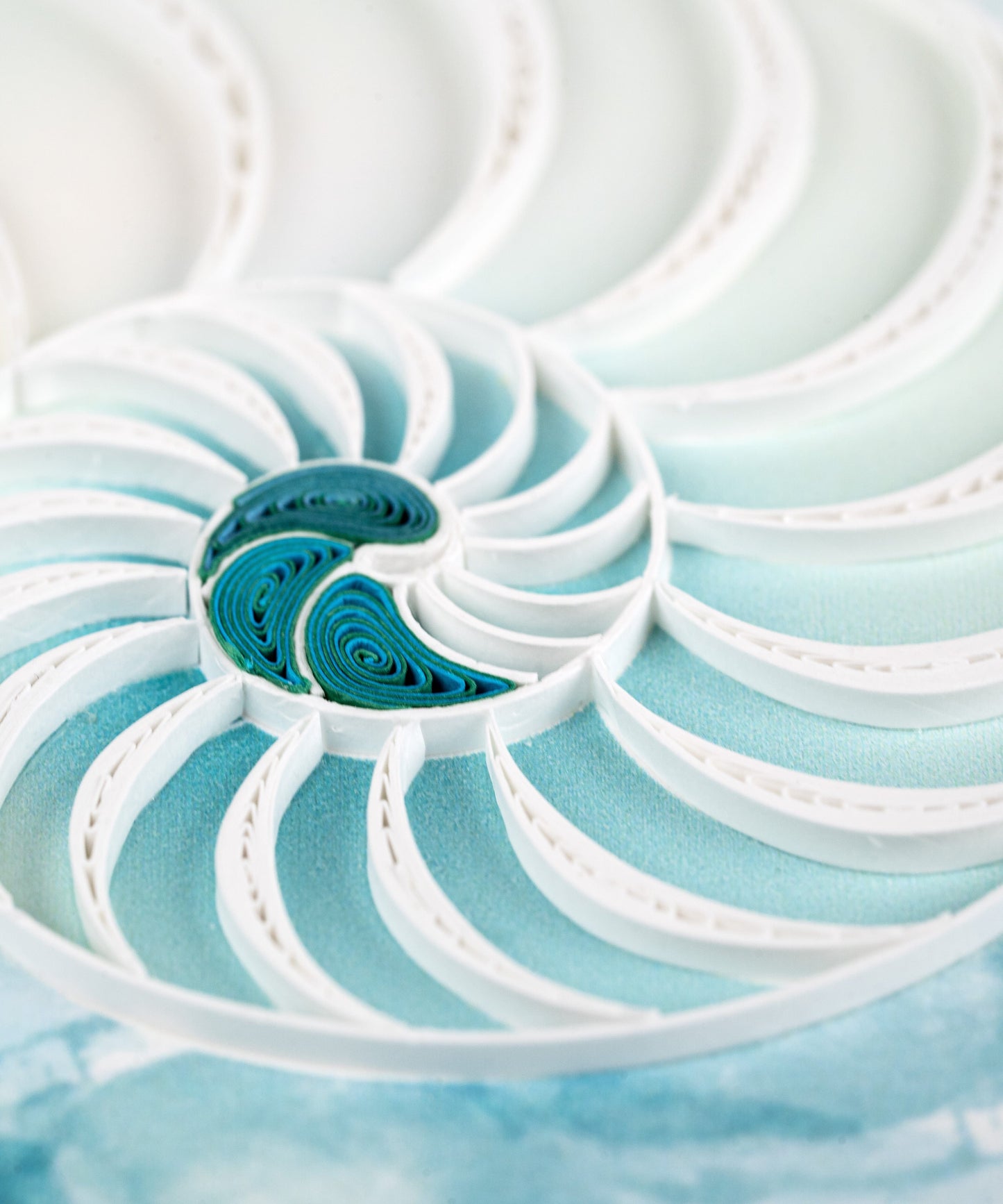 Abstract Nautilus Quilling Card