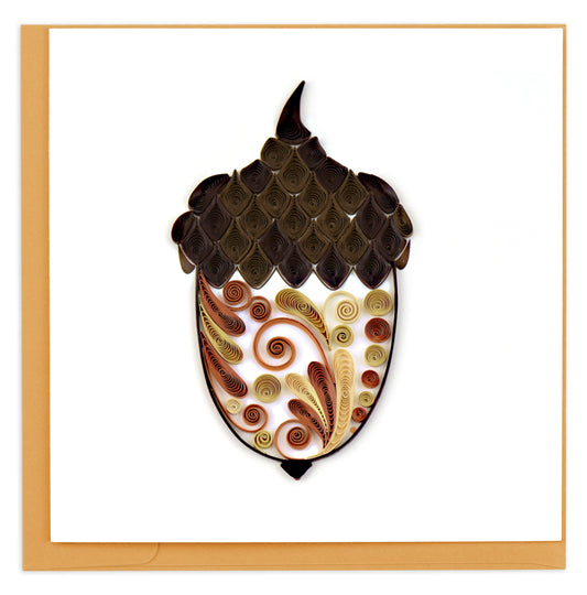 Acorn Quilling Card