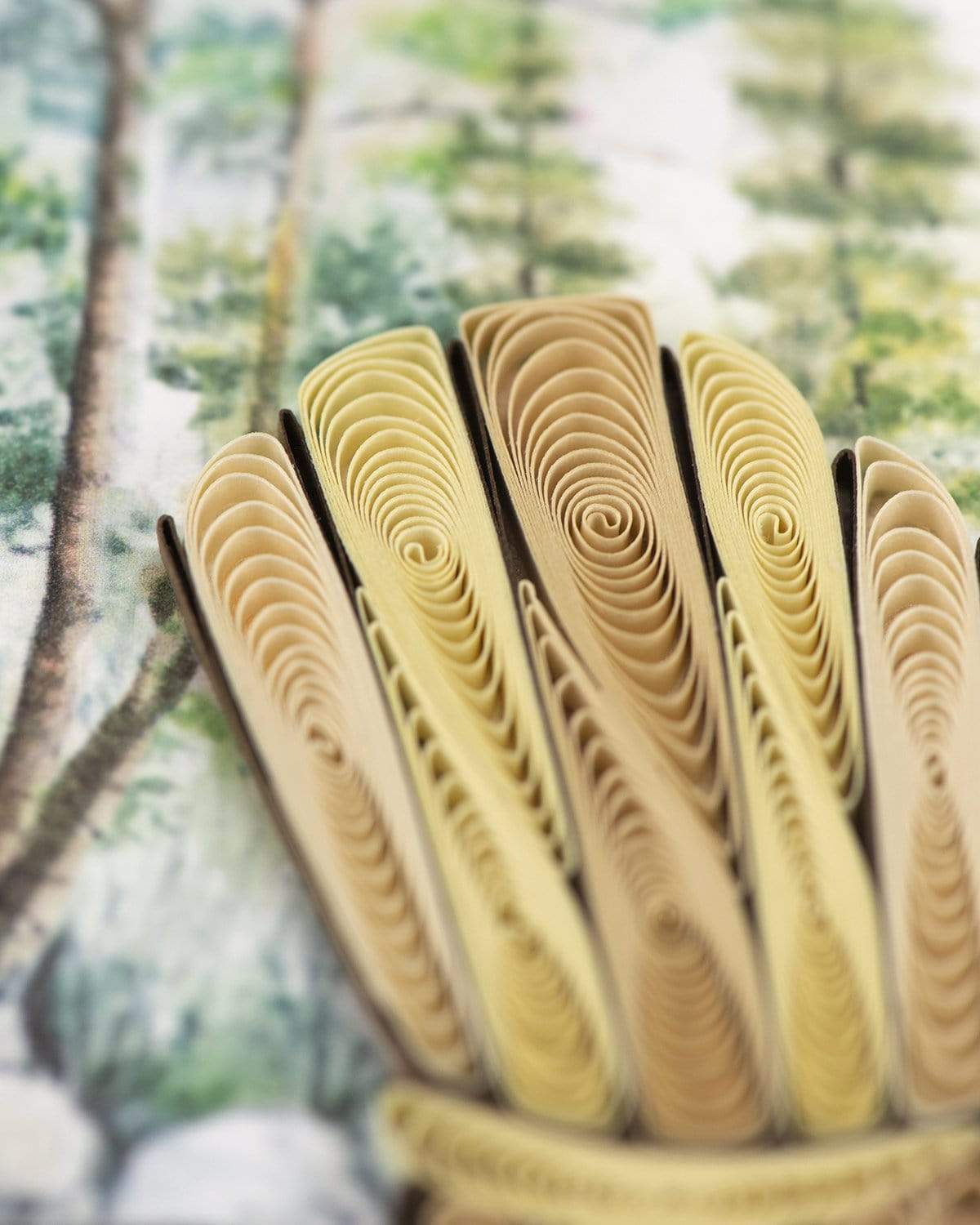 Adirondack Lake Quilling Card