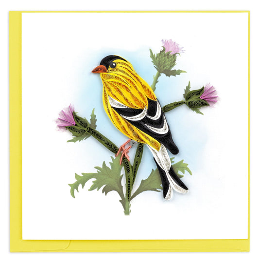 American Goldfinch Quilling Card 