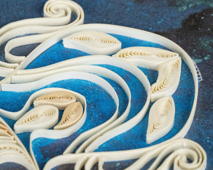 Aquarius Quilling Card