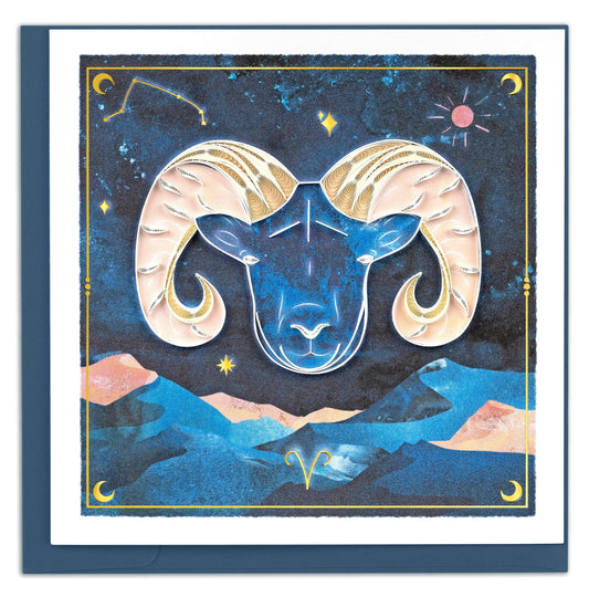 Aries Quilling Card