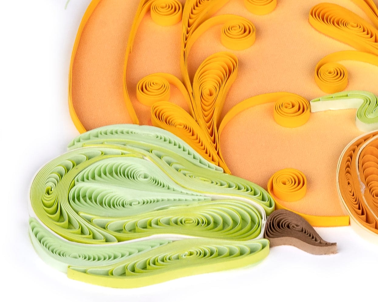 Assorted Pumpkins Quilling Card