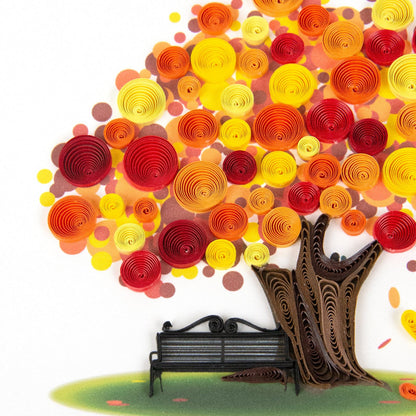 Autumn Tree Quilling Card