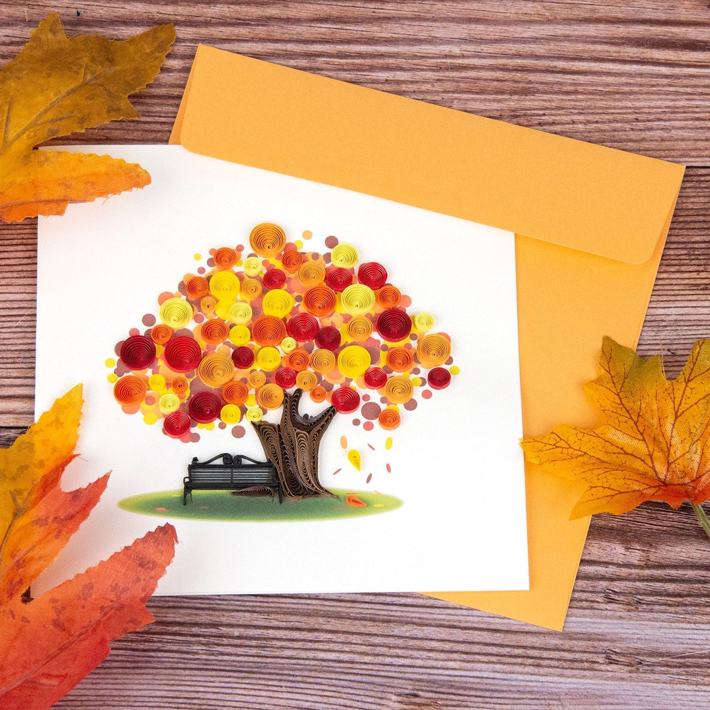 Autumn Tree Quilling Card