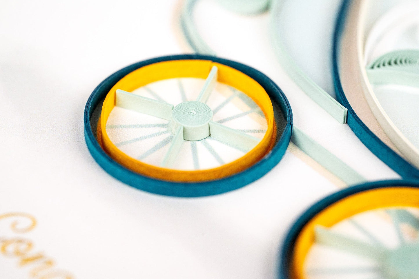 Baby Buggy Quilling Card