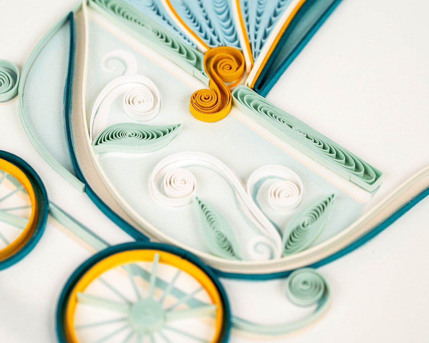 Baby Buggy Quilling Card