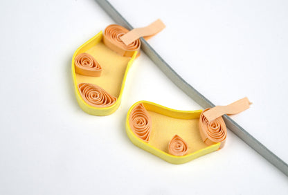 Baby Clothesline Quilling Card