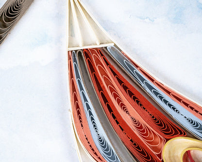 Beach Hammock Quilling Card