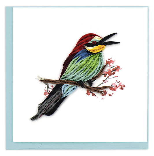 Bee-eater Quilling Card 