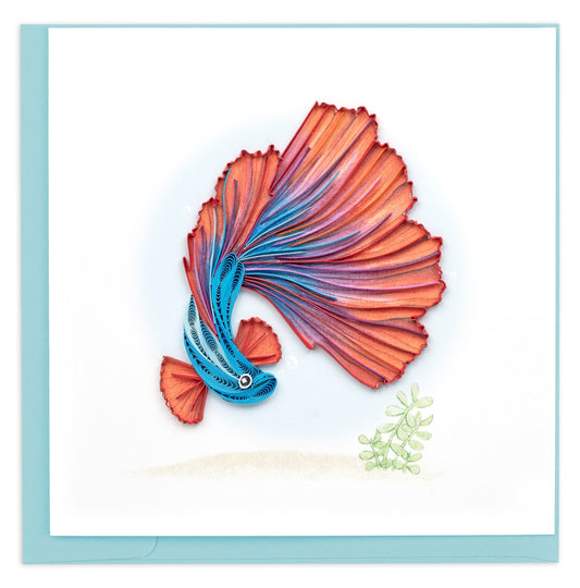Betta Fish Quilling Card