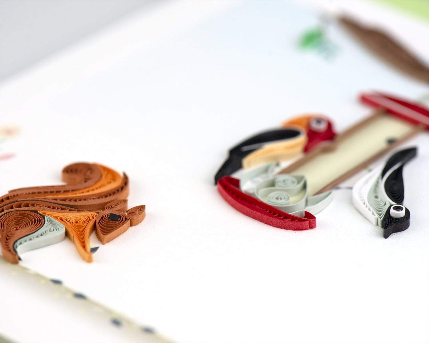 Bird Feeder Quilling Card 