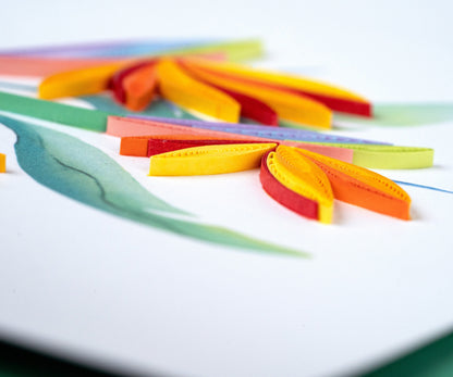 Bird of Paradise Quilling Card